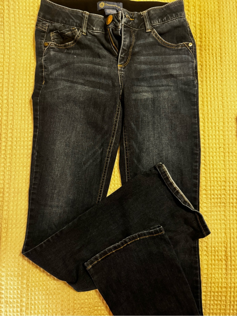 Democracy Women's Black Wash boot cut Jeans